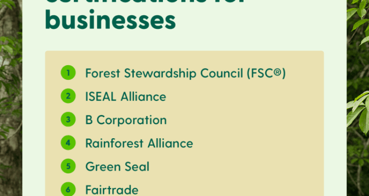 44 sustainability certifications for businesses and sustainability ...